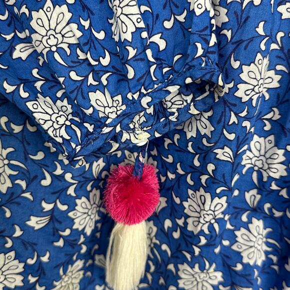 J. CREW STARINA EMBROIDERED VOILE TOP BLOUSE XS BOHO FLORAL - Picture 4 of 5